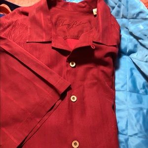 Red silk Tommy Bahama